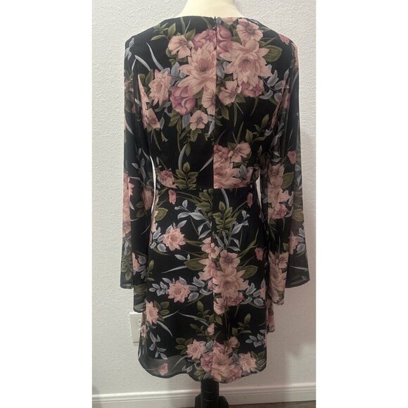 Twelfth Street by Black Floral Women’s Print Knee Dress‎ Size - Picture 3 of 11